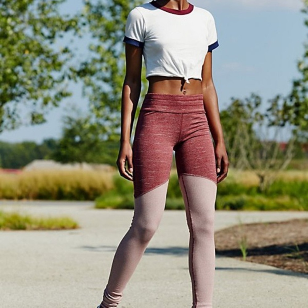 Free People Movement Evolution Leggings in Wine